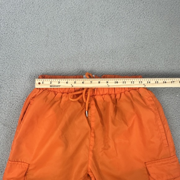 Zella Fermani‎ 2.0 Cargo Pants Men Large Orange Mesh Lined Embroidered Logo - Picture 3 of 16